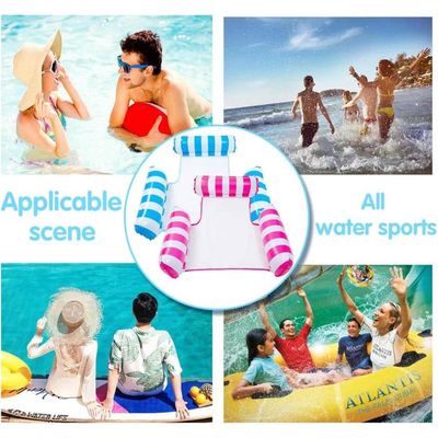 Hamac D’eau 4 En 1 – Lot 2 Flotteurs Gonflables + Pompe + Housses Téléphone – Parc Aquatique