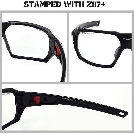 Lunettes De Tir Tactiques HUNTERSKY HTS – Balistiques Anti-buée, Grade Militaire, UV400, Pour Airsoft Et Activités Outdoor