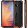 Smartphone IP68 étanche 4G Blackview BV5900 5.7'' Écran 3Go Ram 32Go Rom Android 9.0 Téléphone portable Incassable - Orange-0