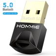 USB Bluetooth 5.0 EDR Adaptateur Mini Clé USB Dongle sans Fil pour Windows 10-8.1-8-7 (32-64 Bits) pour Souris-Clavier-Imprimant-0