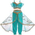 Déguisement Princesse Jasmine Aladdin - JS One - Sequin Cosplay - Bleu - Fille - 8 ans et plus-0