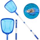 PZCC Kit de nettoyage de piscine, épuisette de fond de piscine avec accessoires à manche télescopique (1 ensemble)