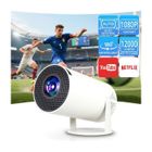 EKASN Vidéoprojecteur PRO Supporte 1080P 4K Correction Auto Réglable 180°, BT5.2 - 5G+WIFI Intégré, Android APPs Certifié