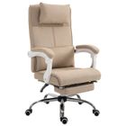 Vinsetto - fauteuil de bureau - Lin - 62x67x112cm - Beige