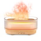 SEJOY Diffuseur Huiles Essentielles 300ml, Diffuseur de Parfum Electrique Lumières 6 Couleurs, Ultra-silencieux-Grain de Bois Jaune