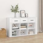 821006 vidaXL Buffet Blanc brillant 100x30x59,5 cm Bois d'ingénierie