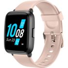 YAMAY Montre Connectée Homme Femmes Tensiomètre Oxymètre Smartwatch Cardiofrequencemetre Montre Sport Etanche Rose pour Android iOS