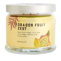PARTYLITE - Pot à bougie 3 mèches Parfum : Fruit du Dragon