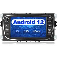 AWESAFE Android Autoradio pour Ford Focus C-Max S-Max Mondeo,7 Pouces Écran Tactile USB/WiFi/FM RDS