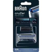 Tête et lame de rechange pour rasoir électrique Braun cruZer 20S - Argentée