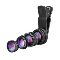 CABLING® Kit Objectif Appareil Photo 5 en 1 HD 198 ° Objectif Fisheye-Macro 15x -CPL objectif - Lens 2x pour iPhone 6-6S Plus se