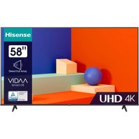 HISENSE 58A6K - TV LED 58'' (147 cm) - Ecran sans bord - 4K UHD - Dolby Vision - Smart TV - 3xHDMI 2.0