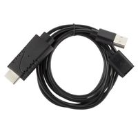 Câble adaptateur USB femelle vers HDMI mâle HD 1080P pour Android / iOS (noir)   CABLE - CONNECTIQUE TV - VIDEO - SON