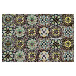 Autocollants Carrelage Style Marocain – PVC étanche – Pour Cuisine, Salle De Bain – DIY Décoration Murale