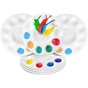 Palette de mélange de peinture à 6 puits, 10 puits, 12 puits Palette de mélange de peinture à 6 puits, 10 puits, 12 puits