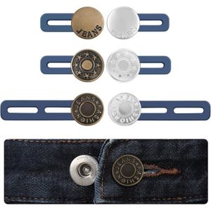12pcs Extension de Ceinture Pantalon, Réglable Rallonge de Bouton Pas