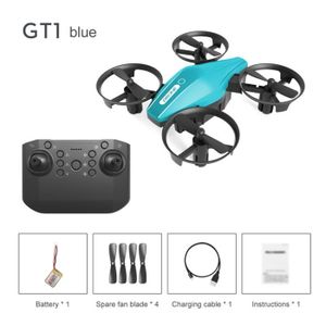 DRONE GT1 Bleu - Mini Drone Gps professionnel, Caméra 4k