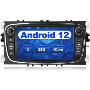 AUTORADIO AWESAFE Android Autoradio pour Ford Focus C-Max S-Max Mondeo,7 Pouces Écran Tactile USB/WiFi/FM RDS