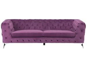 ENSEMBLE CANAPES Canapé style Chesterfield en velours violet - BELI