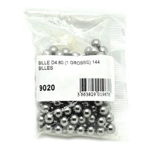 BGS 6853 Assortiment De 470 Billes D'acier - Multi-diamètres De 2.0mm à 8.0mm Pour Bricolage Et Réparations