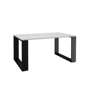 TABLE BASSE ALADA - Table basse rectangulaire style industriel - 90x58x50 cm - Table à café