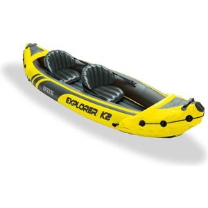 KAYAK Kayak gonflable Intex 68307 Explorer K2 - 2 places - Jaune - Sports nautiques