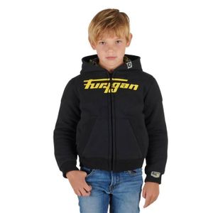 Blouson de moto Blouson moto enfant Furygan Luxio - noir/jaune fluo - 12 ans