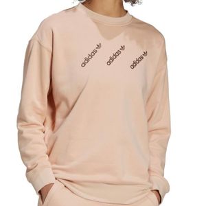 SWEATSHIRT Sweat Beige Femme Adidas Crew