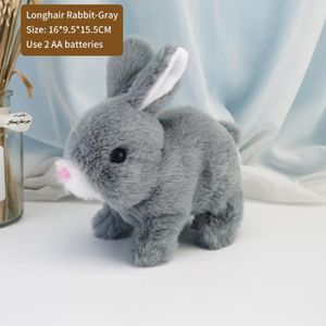 Peluche lapin interactif realiste et mignon : Il saute , mange et fais des  bruits - 25 cm jouet ludique aide motricité enfant bébé - Cdiscount Jeux -  Jouets