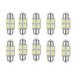 AMPOULE - LED CA14893-BK 10x 31mm 5050 4SMD voiture Intérieur Dô