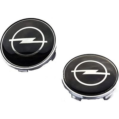 4 Pièces Cache-Moyeux 56mm Pour Opel Zafira Astra Mokka Corsa Vectra - Capuchons Centre De Jante Noirs