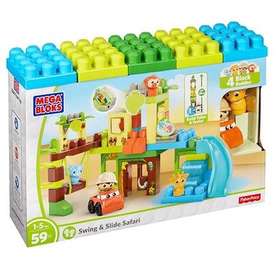 Mega bloks swing and slide safari 2025