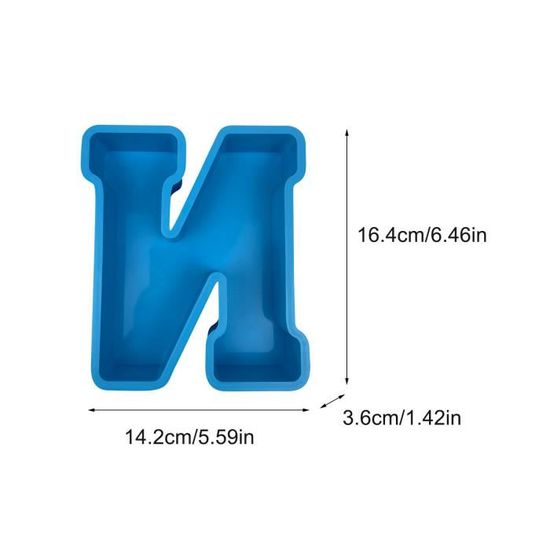 26 Lettres Alphabet En Résine DIY : Moule En Silicone Grand Format Pour Créations Personnalisées
