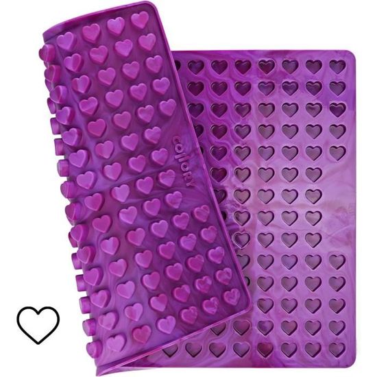 Lot De 2 Tapis De Cuisson Pyramidaux En Silicone Et Moule à Friandises