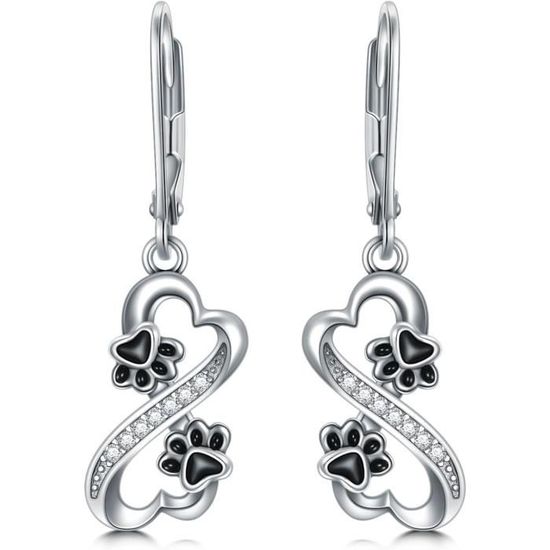 Boucles D'oreilles En Argent 925 Animaux Mignons - Dauphin, Chat, Renard - Cadeau Idéal Pour Filles Et Femmes