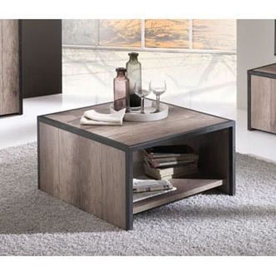 Table Basse Rectangulaire Ou Carree Couleur Chene Gris