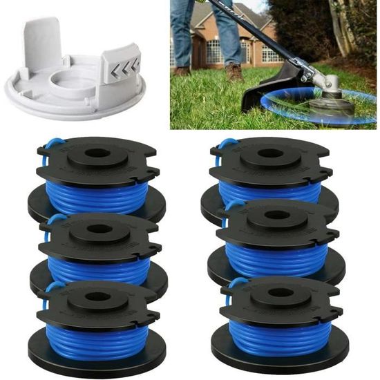Lot De 4 Bobines De Fil Pour Débroussailleuse Flymo Contour 500 Power