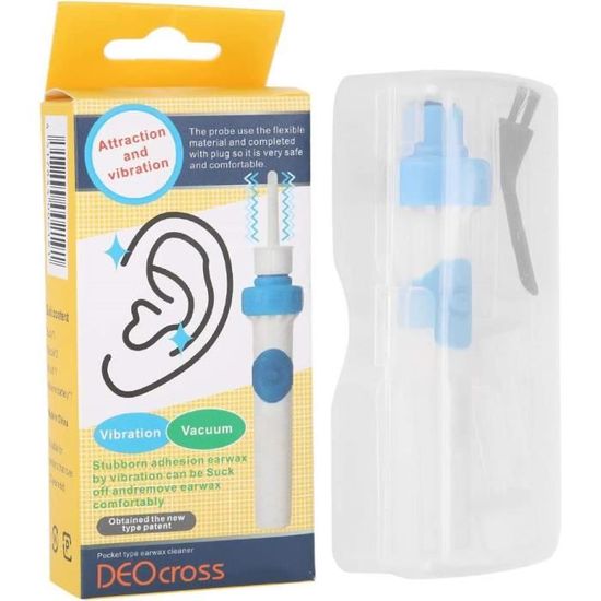 Nettoyeur D'oreille électrique EONDEVO – Aspiration Puissante – Blanc/bleu