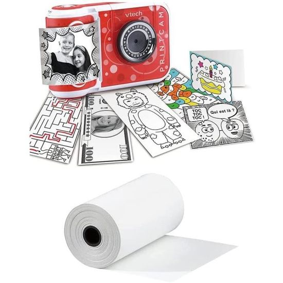 10 rouleaux de papier thermique pour appareil photo portable à impression  instantanée pour enfants, 2,2 pouces x 19,7 pieds