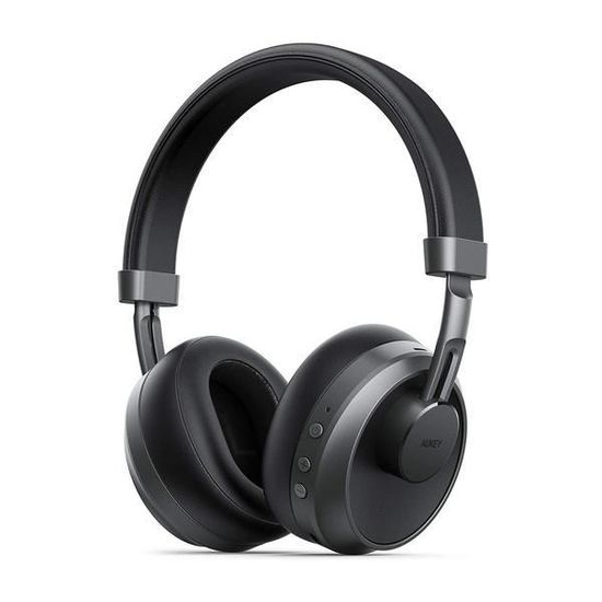 AUKEY Casque Bluetooth sans Fil 18h  Autonomie écouteurs stéréo Pliables Hi-FI Écouteurs avec Microphone Intégré EP-B52
