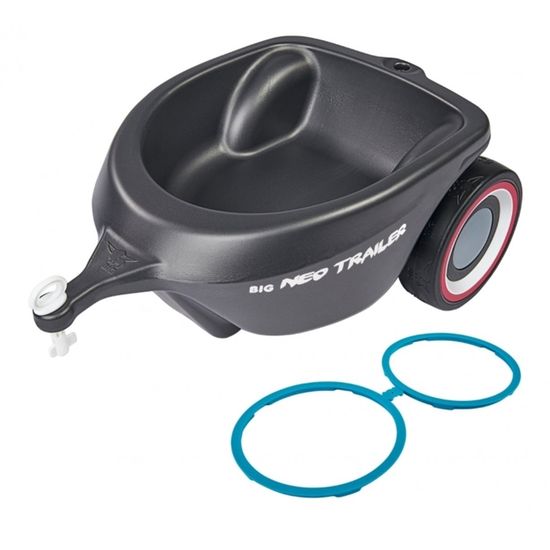 BIG-Bobby-Caddy Remorque Pour Bobby-Car – 8 Litres, Charge 25kg, Porte Arrière, Dès 1 An, Rouge