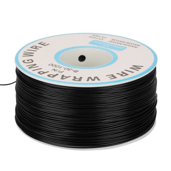 250 Meters Black Tinned Copper Wire - 30AWG Single-Core Electrical Wrapping Wire, 0.25mm Diameter - View #5