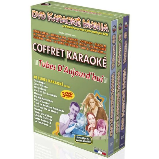Coffret 3 DVD Karaoké Mania "Tubes D'Aujourd'hui"