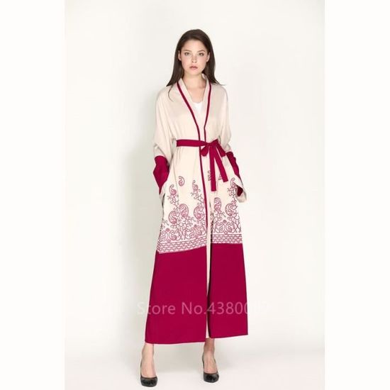 Robe Longue Dubaï Femmes Musulmanes Lâche Manches Longues Festival