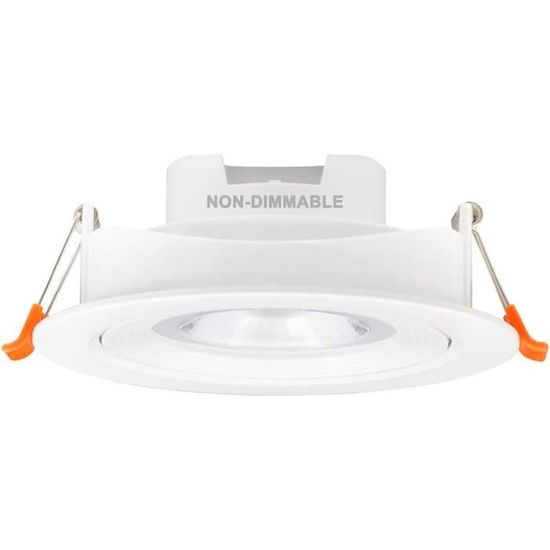 ENUOTEK 5W LED Inbouwspots 6 Stuks - Kleur Instelbaar 3000K-5000K, IP44 Badkamer Keuken, Plafondgat 65-80mm