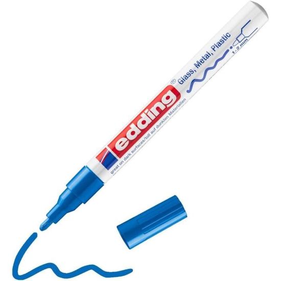 Marqueur Peinture Or Edding 780 - Pointe Extra Fine - Pour Verre, Bois, Pierre - Permanent Et Brillant