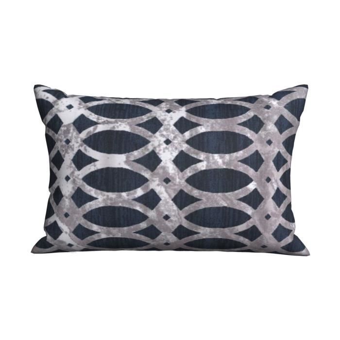 Art Moderne Motif Housse de Coussin Marocain géométrique coton lin taie d'oreiller