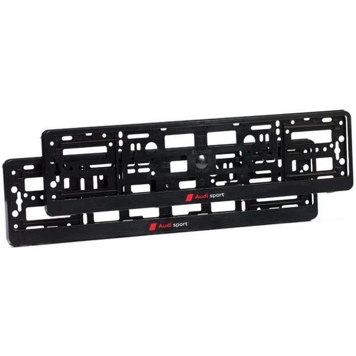 Paire De Porte Plaque D'Immatriculation Pour Sport A1, A2, A3, A4, A5, A6, A7, A8, Q2, Q3, Q5, Q7