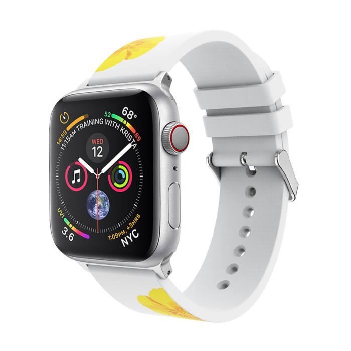 bracelet de montre vendu seul Nouveau bracelet de remplacement en silicone pour bracelet de montre pour Apple Watch Series 4 40mm