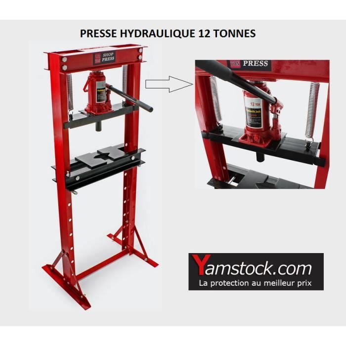 Presse hydraulique d 'atelier 12 Tonnes sur colonne
